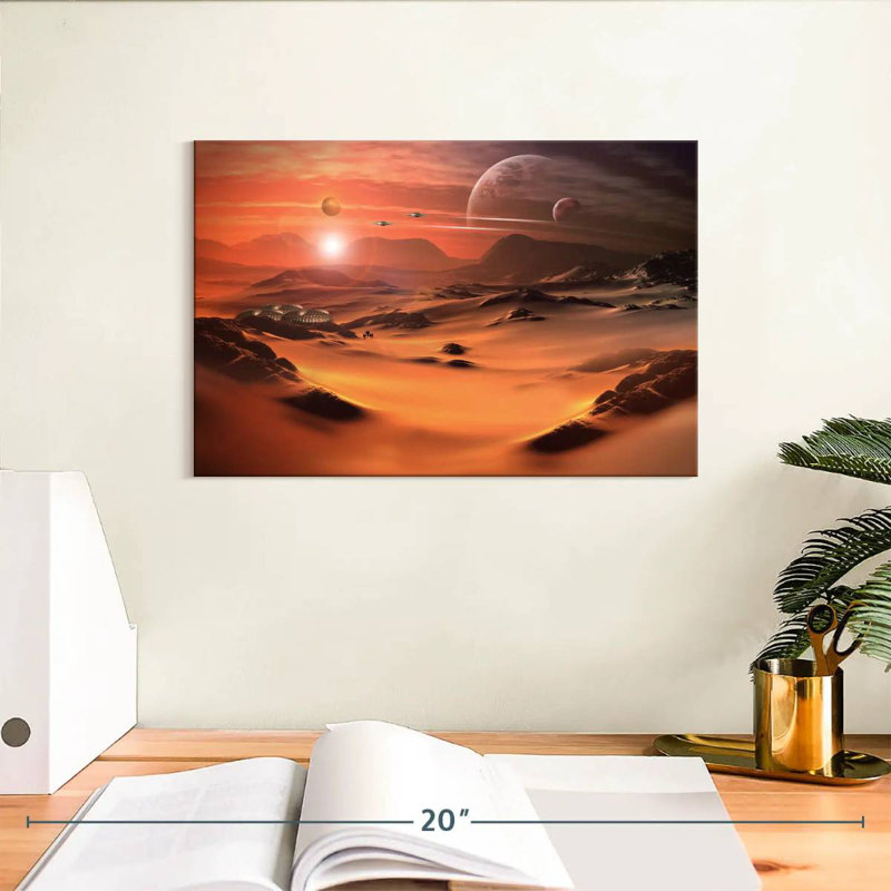 Kelan Sci Fi Alien Planet, 8" H x 12" W
