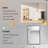 Frameless Rectangle Full Length Metal Wall Mirror Set Home Gym Mirror with Tempered Glass (Set of 3)-162864785