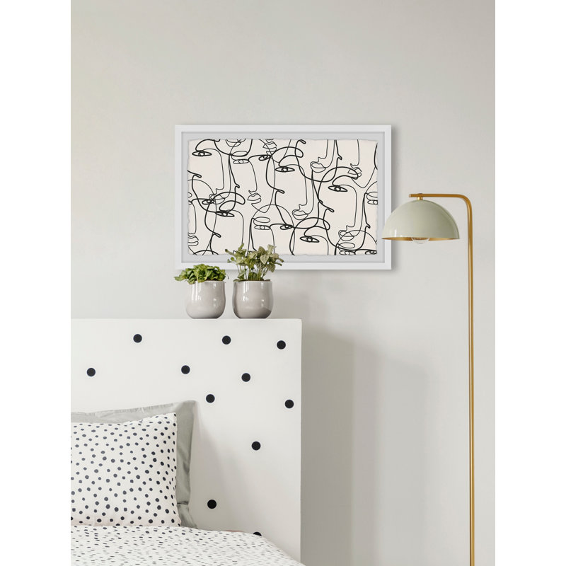 Face Illusion - Single Picture Frame Print, 61cm H x 91cm W x 3.81cm D