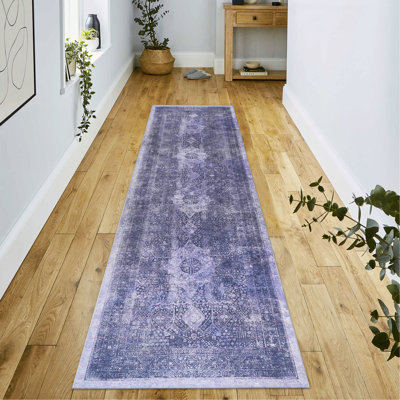 Anthracite Washable Rug Area Rug (Anthracite)