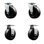 4 Piece Phenolic Caster Set