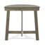Table bistro demi-ronde grise en bois pliable gris