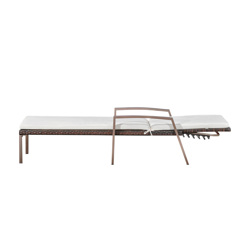 193cm Long Reclining Single Chaise with Cushions