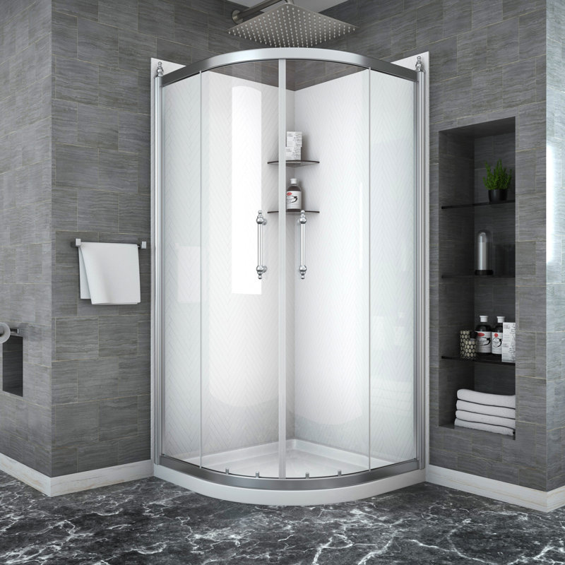 Porte de baignoire 36 po x 75 po - Cadre, empêche la douche de s'échapper de l'eau, favorise la progression de la salle de bain
