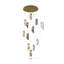 Lustre suspendu en verre 12 lumières Transitional-1596796072