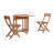 Volpe 2 - Person Wood Patio Dining Set with Rectangular Table