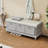 Humdan Fabric Upholstered Storage Bench-1050264404