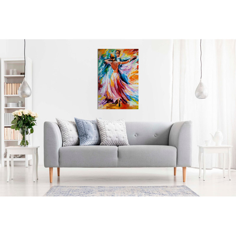 Dance Waltz By Leonid Afremov - Wrapped Canvas Painting, 76cm H x 51cm W