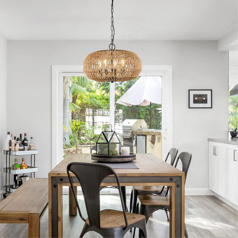 Luminaires suspendus Farmhouse Rattan