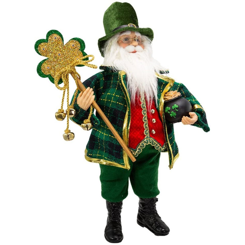 Figurine père noël irlandais avec de personnel kringle klaus