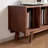 Open style simple solid wood TV cabinet