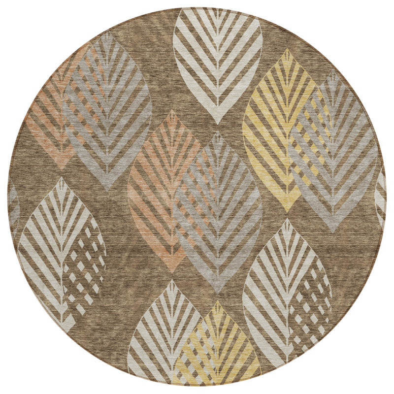 Tapis d'intérieur / extérieur antidérapant Neysa, Round 8'