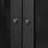 Lillian Pilar Cabinet-Charcoal Oak Veneer