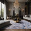 Tapis beige soyeux et moelleux-599604961