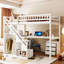 Lit mezzanine avec deux commodes-348128749-348128750