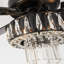Ventilateur de plafond traditionnel en cristal de 52 pouces avec commande à chaînette.