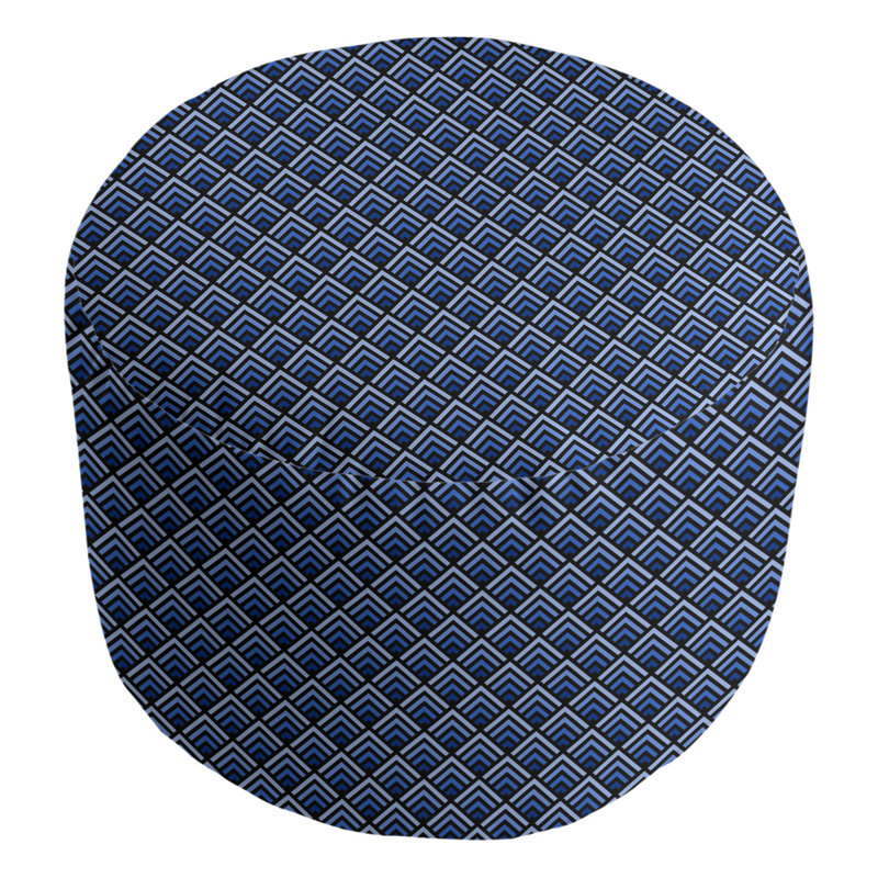 Repose-pieds Avicia, Blanc / Indigo