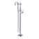 Traditional Floor Mounted Roman Tub Faucet Trim with Handshower