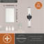 Atley 2 Light Transparent Dimmable Bath Bar-2067866255