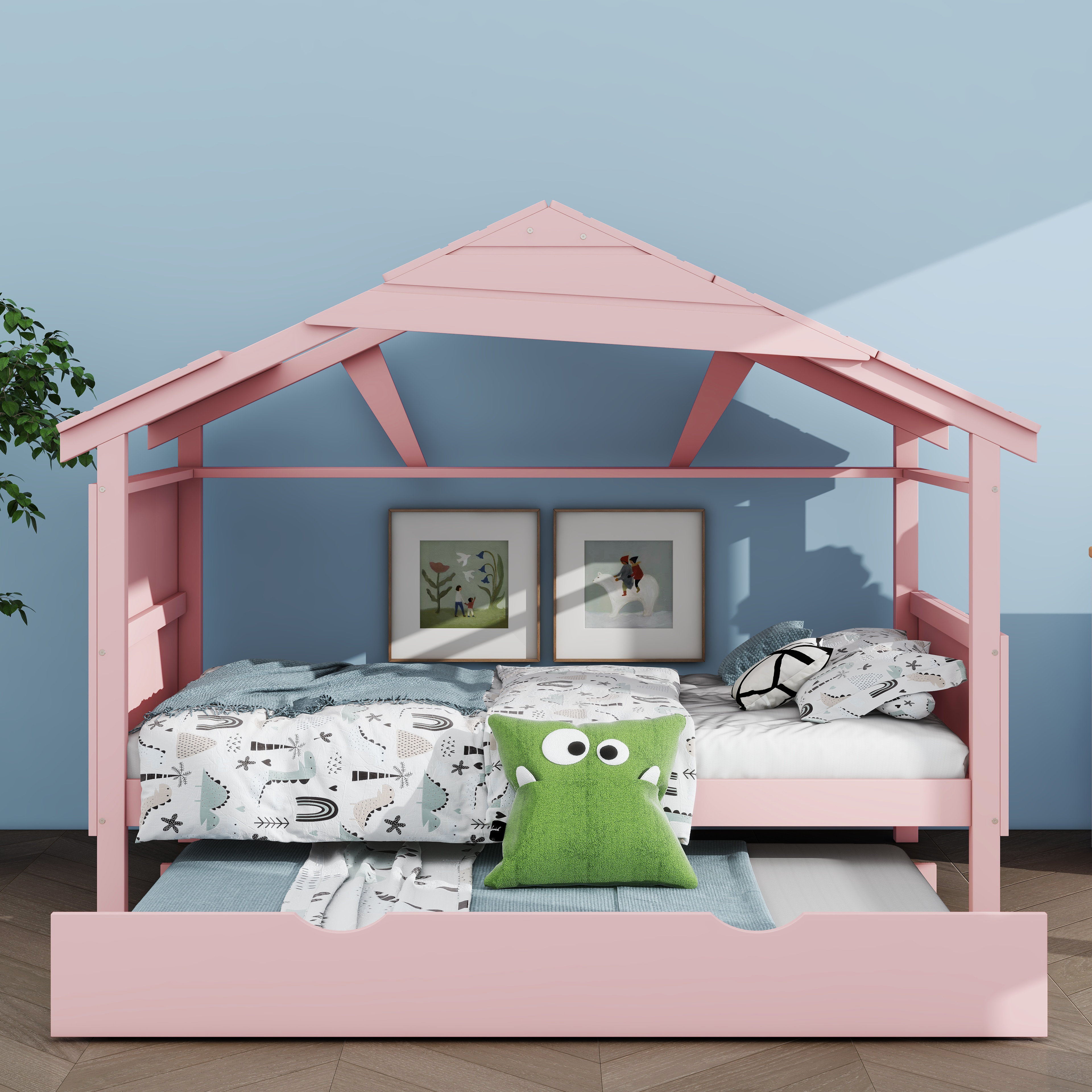 Harper Orchard Congleton Canopy Storage Bed | Wayfair