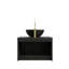 Meuble-lavabo mural 24 po avec lavabo, portes doubles en sergé et garniture en métal pour rangement moderne