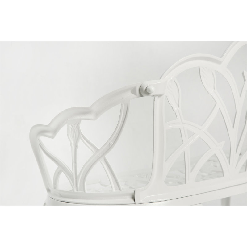 Banc de jardin Tulip, Blanc