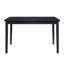 Salle à manger décontractée : table rectangulaire en bois de 120,6 x 74,9 x 74,9 cm (47,5 x 29,5 x 29,5 po) pour 4 personnes.