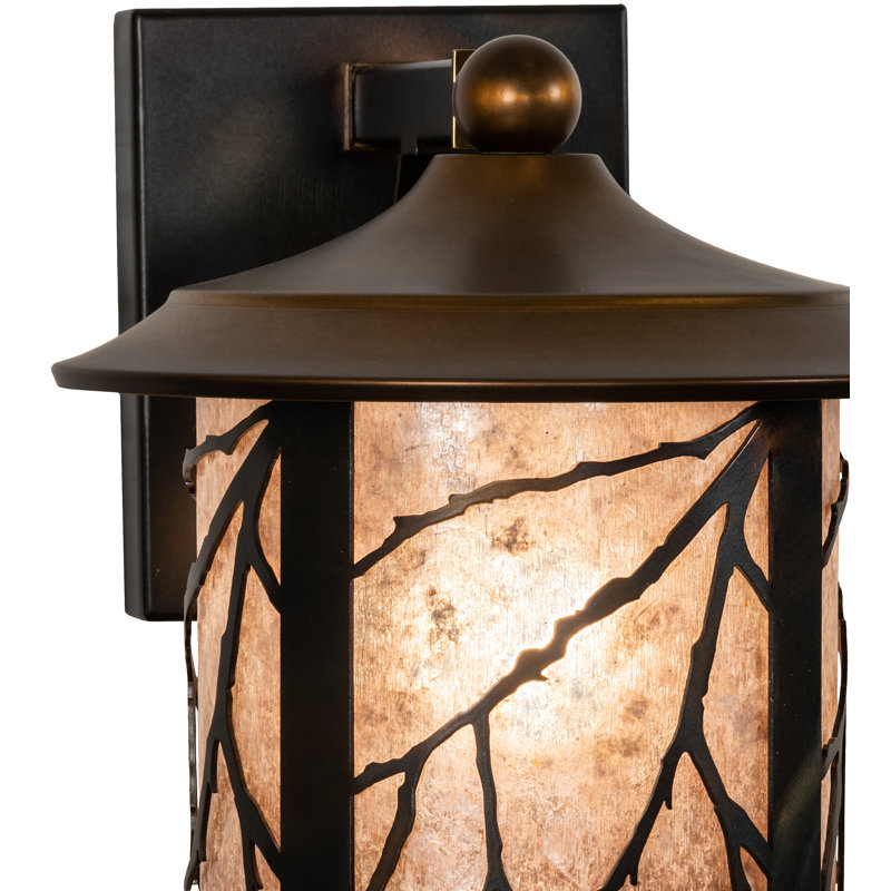 Rustic Lodge Steel Armed Sconce