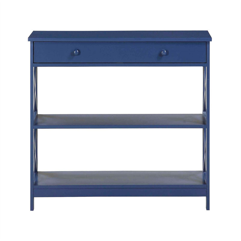 Toyna 39.49'' Console Table, Blue, Blue