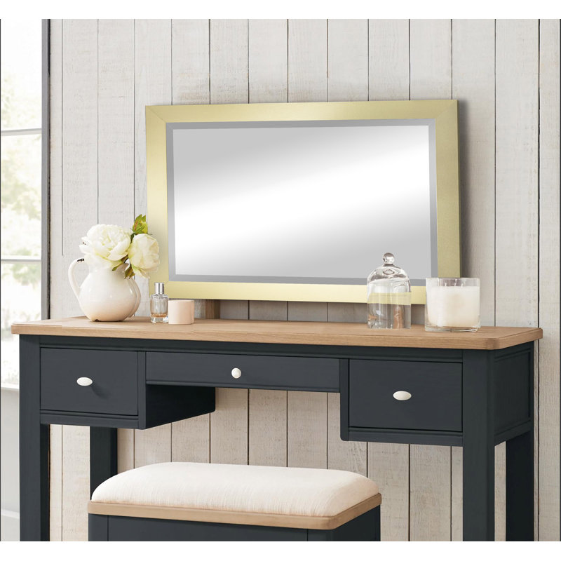 Nia Engineered Wood Flat Wall Mirror, 31" x 27"