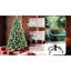 Arbre de Noël de 84 po avec 84 branches de pin, branches mixtes, charnières faciles à assembler, support en métal 1348 et base à aiguille dure à installer pour les décorations des Fêtes