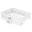 Grand avec tablettes et tiroirs de rangement intégrés, conception d'escalier de sécurité et rails de sécurité de haute qualité, blanc-816821096-816821097