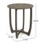 Table circulaire en bois de 27,5 po Hermosa