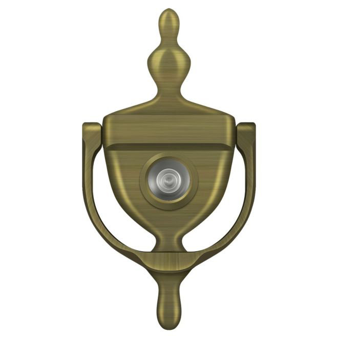 2E6C2DD29B6F4C82A8B4CB4E360B1C8F Door Knocker-Viewer; Antique Brass Finish, Antique Brass