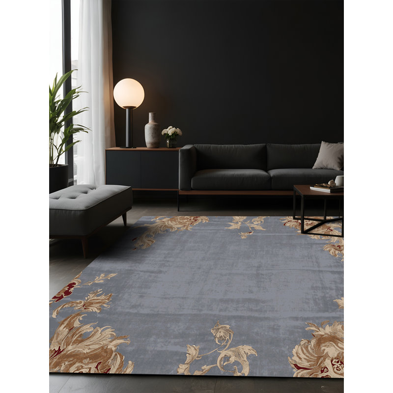 Tapis rose soyeux et moelleux, Carré 3 pi