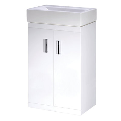 Checkers 450 450mm Single Bathroom Vanity with Integrated Basin