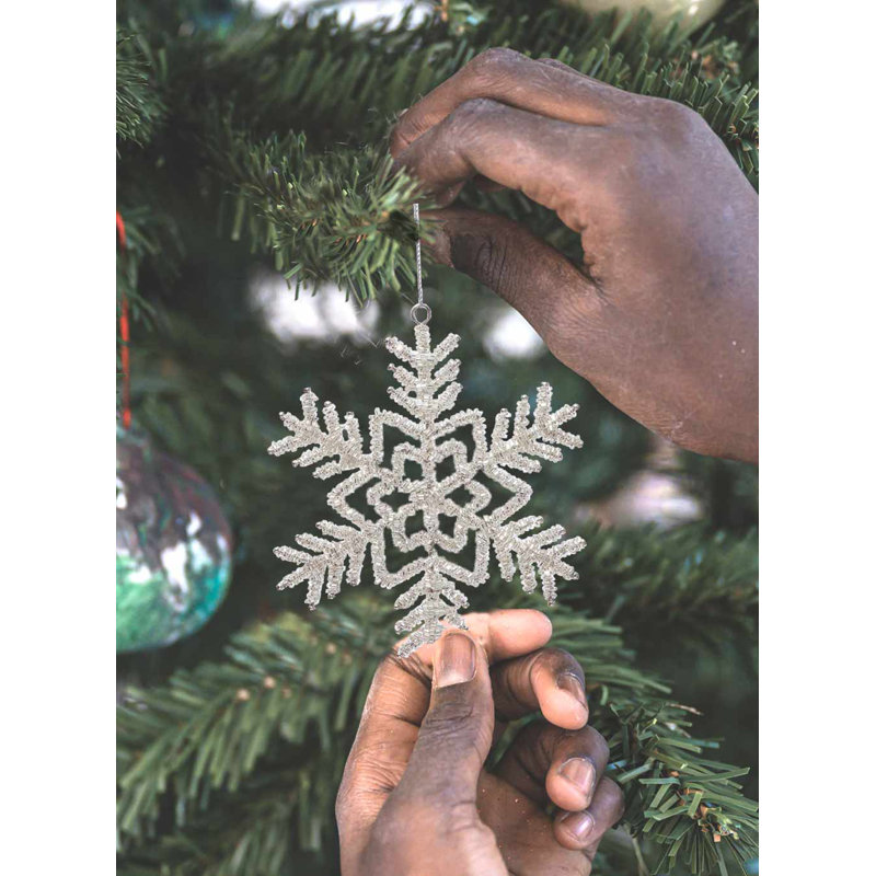 6'' Metal Holiday Shaped Ornament