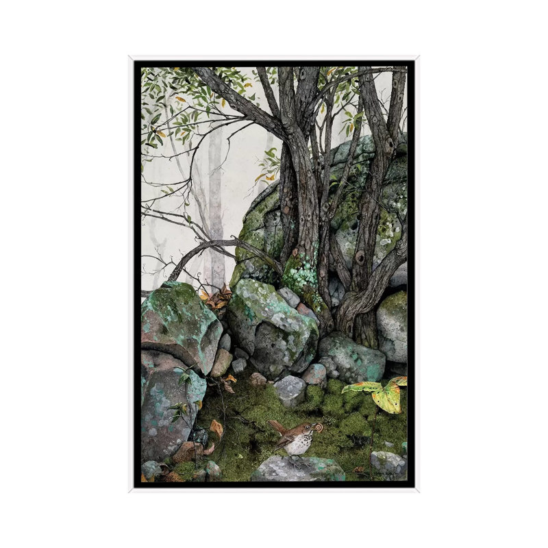 Reproduction d’art, "cries" par Maggie vandewalle, H 26 po x l 18 po x 1,5 po, Toile blanche encadrée, Pas de tapis