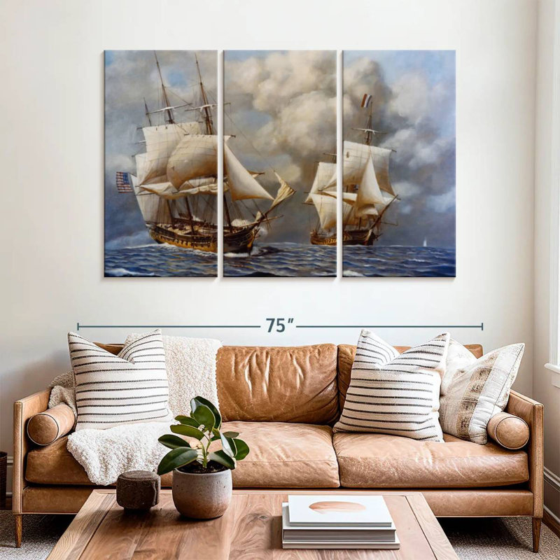 Mehar Naval Battle, 42" H x 65" W