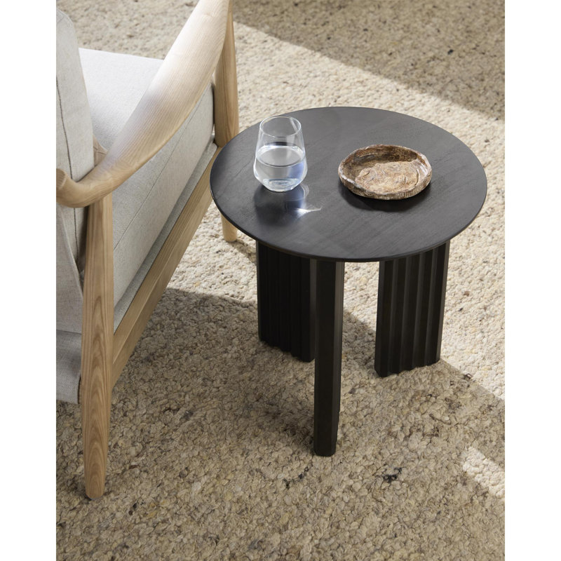 Edianna Modern End Table, Black