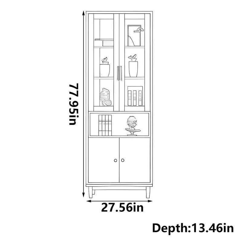 Simple modern high appearance level bookcase