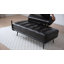 Banc de bout moderne avec pieds en bois pour le salon-939924510