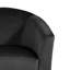 Fauteuil demi-tonneau pivotant en velours noir rembourré-2051951909