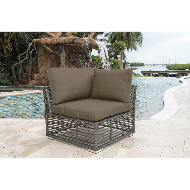 Outdoor Lounge Chair, Canvas Taupe Sunbrella® Canvas