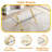 71'' Glass Dining Table,Rectangular Kitchen & Dining Table-1580874593