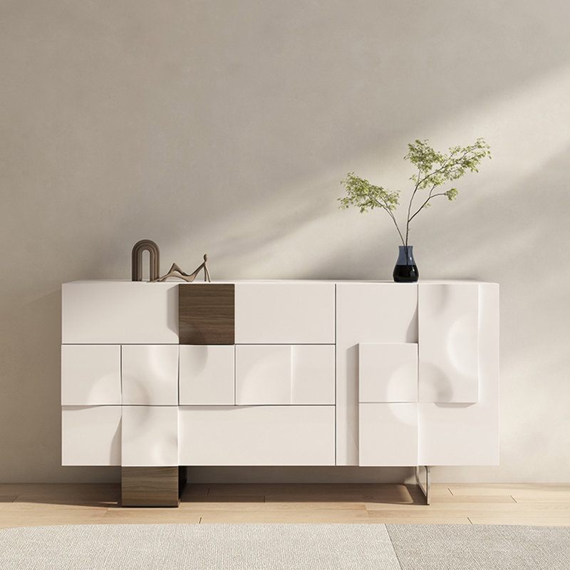 Casiers de salon créatifs et modernes. Buffet, Blanc, H 35,43 po x l 55,12 po x P 15,75 po