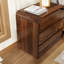 Table de chevet Mid-Century moderne avec 3 tiroirs de rangement Otelia