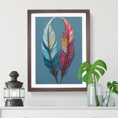 Two Feathers - Framed Print