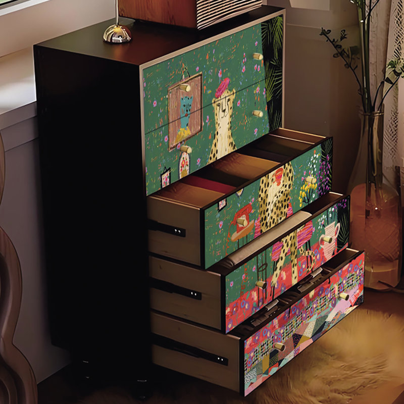 Armoire décorative de salon avec tiroirs