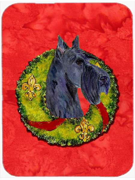 The Holiday Aisle Scottish Terrier Rectangle Glass Cutting Board